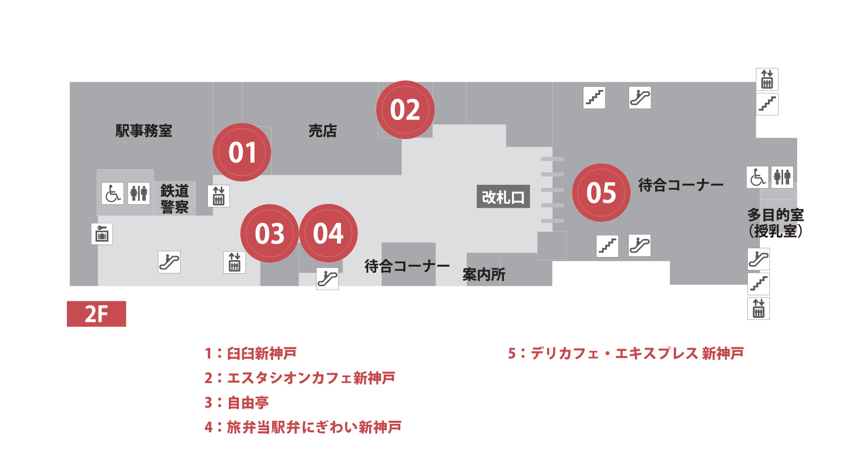 新神戸駅マップ
